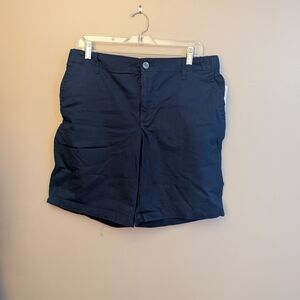 Old Navy Flat Front Blue Shorts for Casual Wear